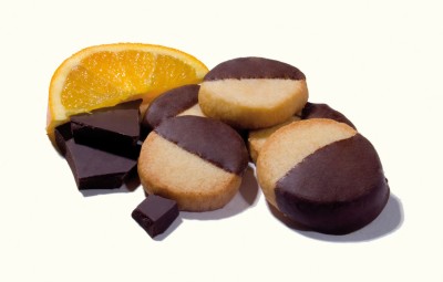 Weizen Orangen Butter Mandel Taler Kuvertüre